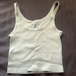 Brandy Melville Light Sage Ribbed Tank